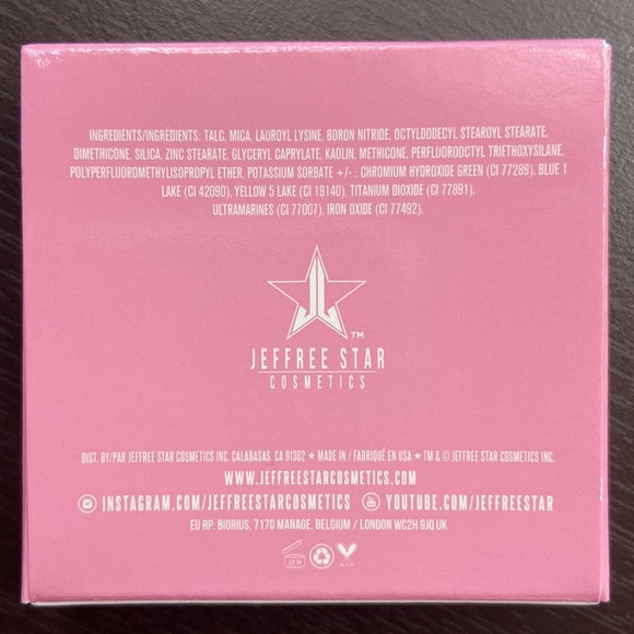 NEW! JEFFREE STAR Pressed Pigment Eye Shadow Single HEAVY WEIGHTED Blue Matte - Picture 5 of 6